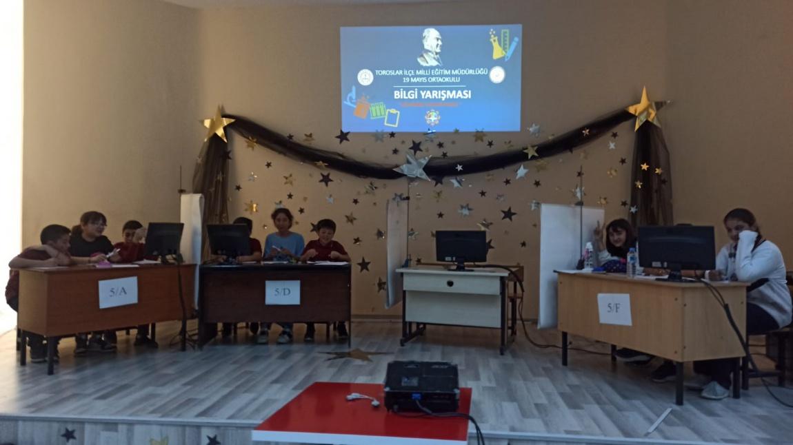 Mersin 19 Mayıs Ortaokulu Sınıflar Arası Bilgi Yarışması yapıldı. 