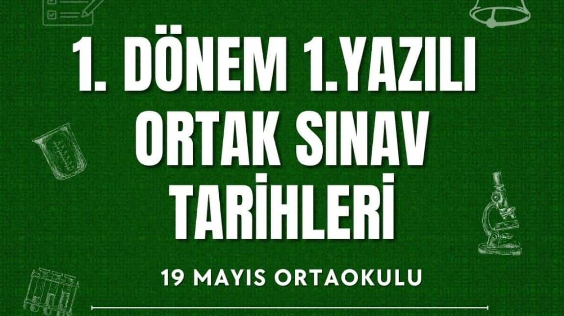 1.DÖNEM  1.ORTAK YAZILI TARİHLERİ 